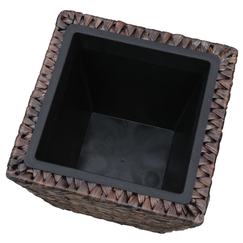vidaXL Raised Bed | Set of 3 | Brown | Water hyacinth, Steel 6