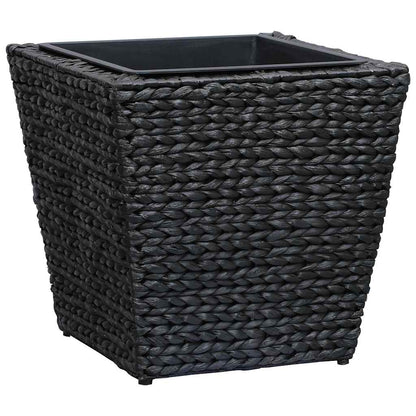 vidaXL Raised Bed | Set of 3 | Black | Water hyacinth, steel frame | Various 5