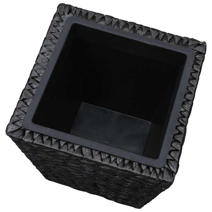 vidaXL Raised Bed | Set of 3 | Black | Water hyacinth, steel frame | Various 6