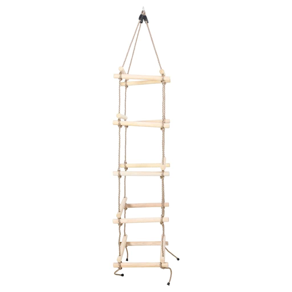 vidaXL Kids Rope Ladder 200 cm Wood 3