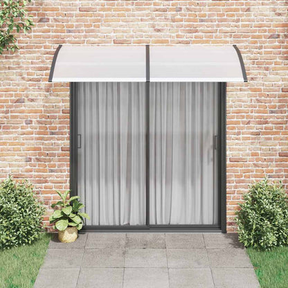 vidaXL Door Canopy Black 200x100 cm PC 3