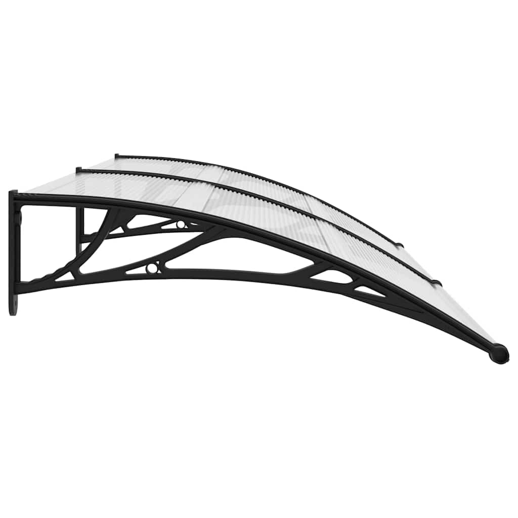 vidaXL Door Canopy Black 200x100 cm PC 5