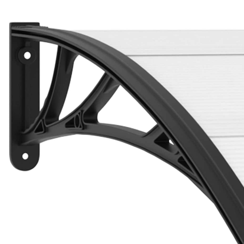 vidaXL Door Canopy Black 200x100 cm PC 6