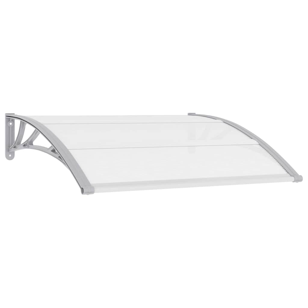 45628 vidaXL Door Canopy Grey 120x100 cm PC 2