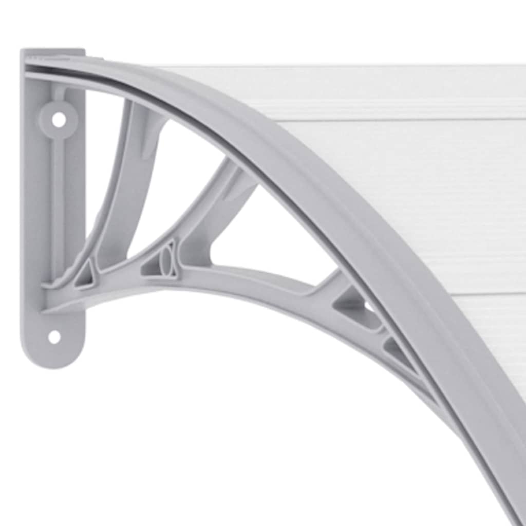 45628 vidaXL Door Canopy Grey 120x100 cm PC 6