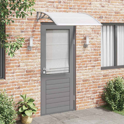 45628 vidaXL Door Canopy Grey 120x100 cm PC 1
