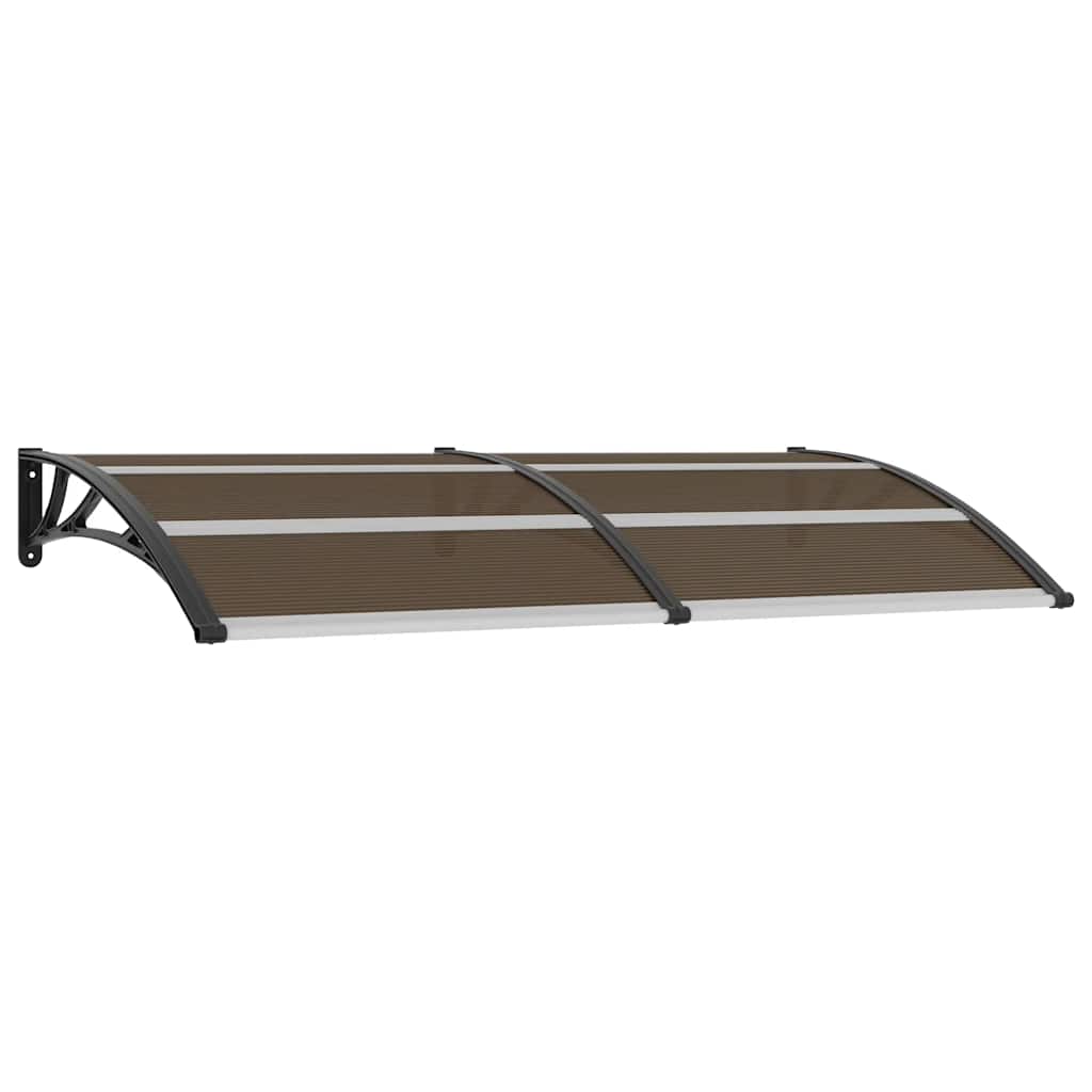 vidaXL Door Canopy Black 200x100 cm PC 2