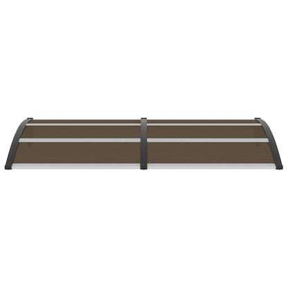 vidaXL Door Canopy Black 200x100 cm PC 4