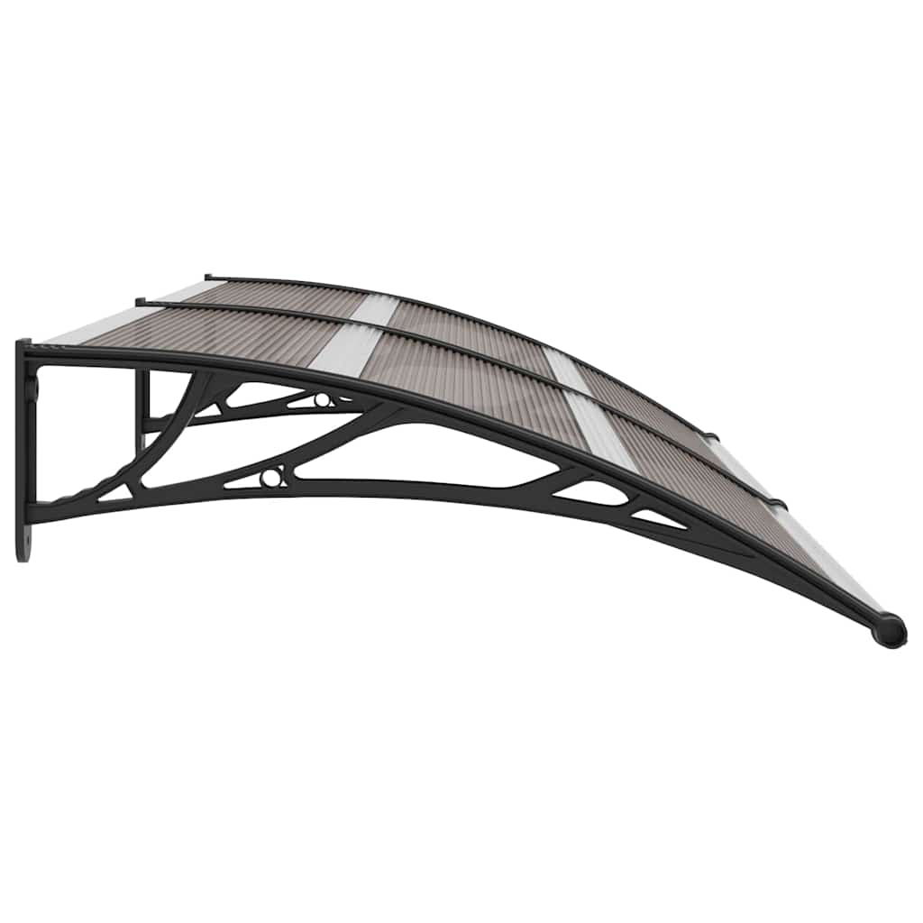 vidaXL Door Canopy Black 200x100 cm PC 5