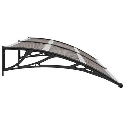 vidaXL Door Canopy Black 200x100 cm PC 5