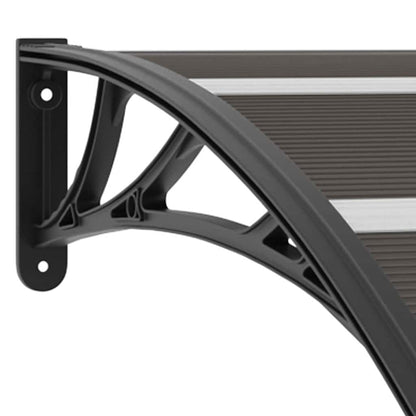vidaXL Door Canopy Black 200x100 cm PC 6