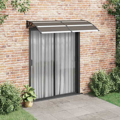 vidaXL Door Canopy Black 200x100 cm PC 1