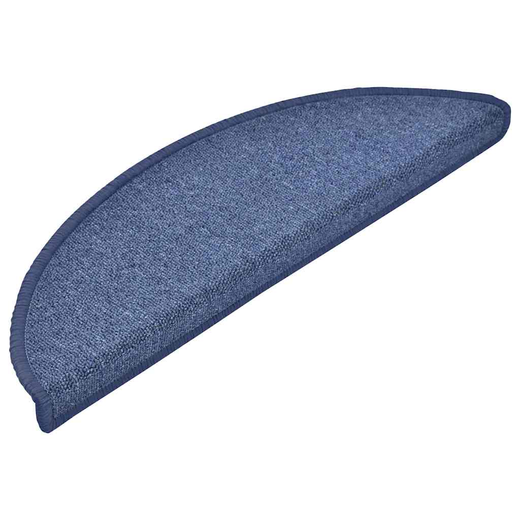 vidaXL Stair mats 15 pcs 56 x 17 x 3 cm Non-Slip Blue 3