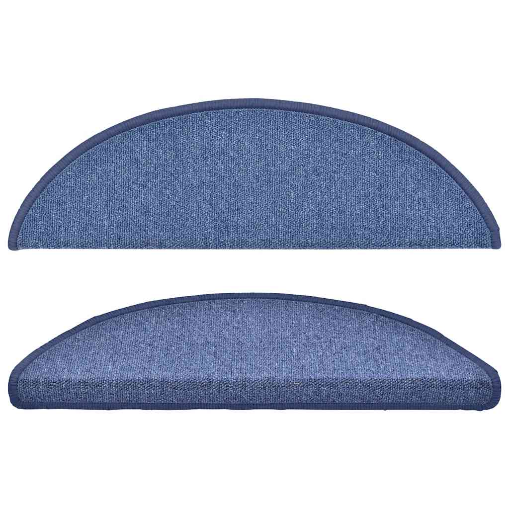 vidaXL Stair mats 15 pcs 56 x 17 x 3 cm Non-Slip Blue 4