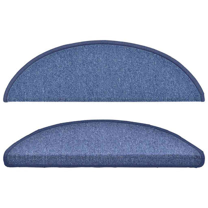 vidaXL Stair mats 15 pcs 56 x 17 x 3 cm Non-Slip Blue 4