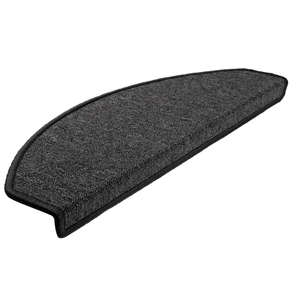 vidaXL Stair mats 15 pcs 65 x 24 x 4 cm Non-Slip Anthracite 3