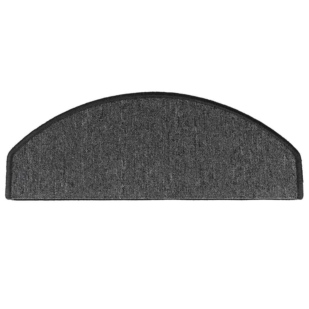 vidaXL Stair mats 15 pcs 65 x 24 x 4 cm Non-Slip Anthracite 6
