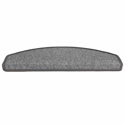 vidaXL Stair mats 15 pcs 65 x 24 x 4 cm Non-Slip Dark Grey 4