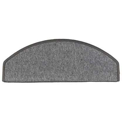 vidaXL Stair mats 15 pcs 65 x 24 x 4 cm Non-Slip Dark Grey 6