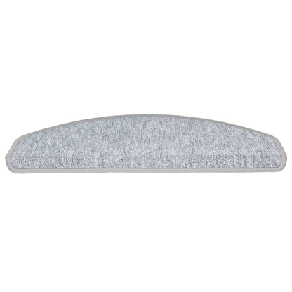 vidaXL Stair mats 15 pcs 65 x 24 x 4 cm Light Grey 4