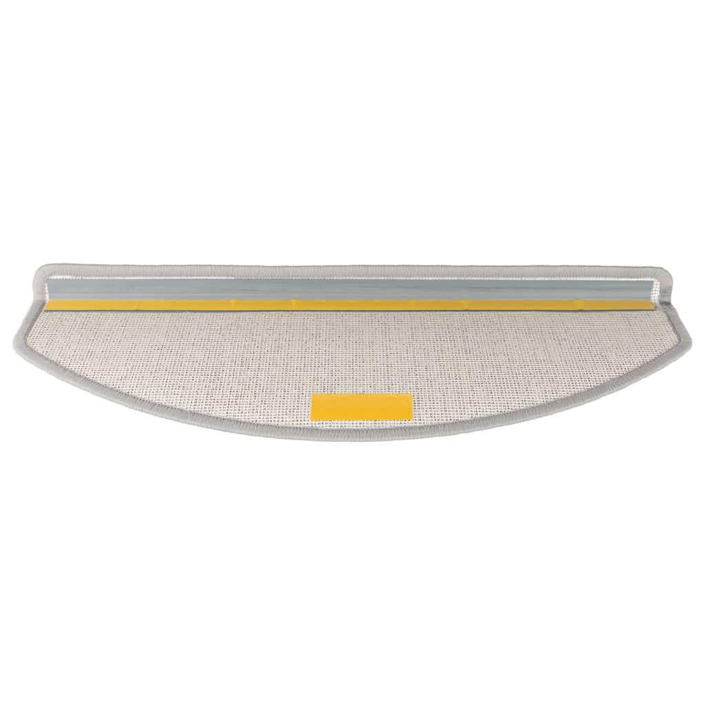 vidaXL Stair mats 15 pcs 65 x 24 x 4 cm Light Grey 5