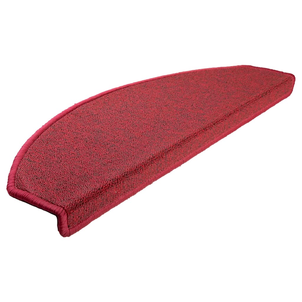 vidaXL Stair mats 15 pcs 65 x 24 x 4 cm Non-Slip Red 3