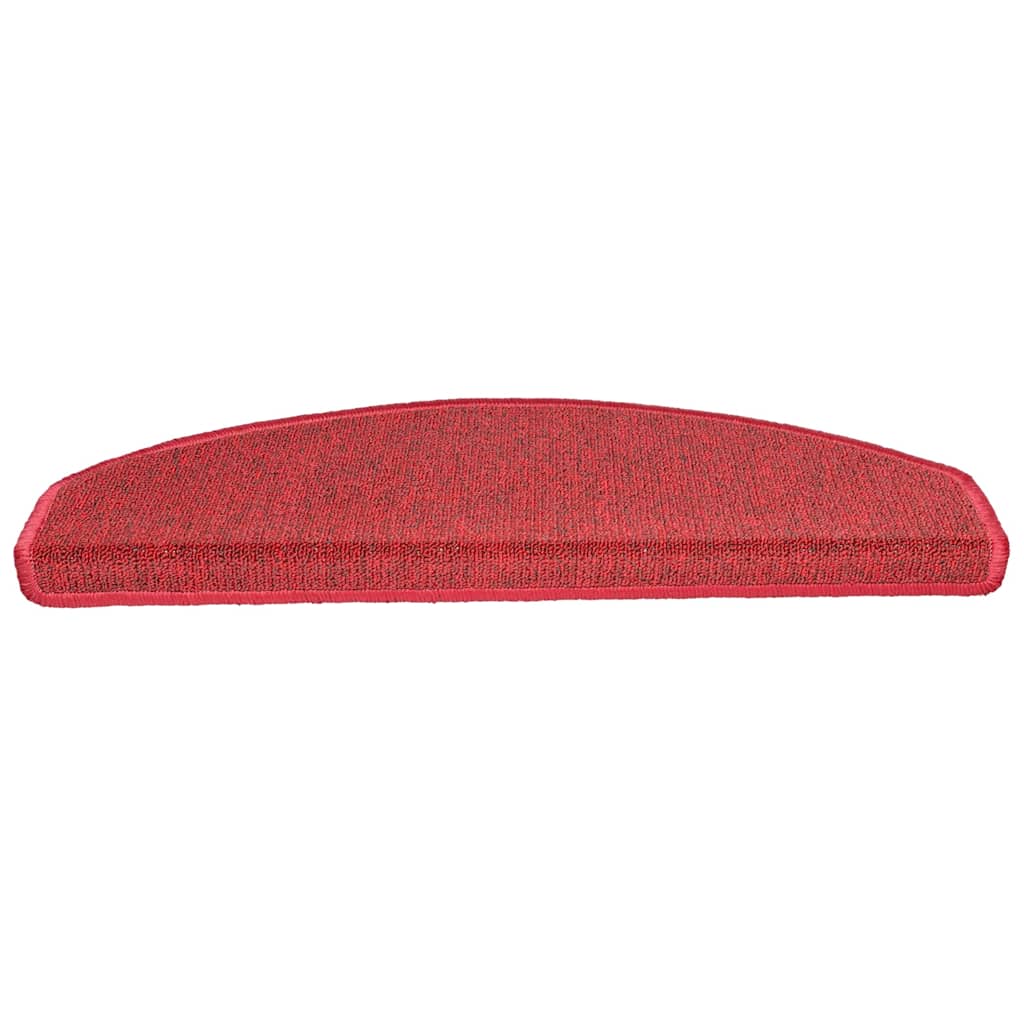 vidaXL Stair mats 15 pcs 65 x 24 x 4 cm Non-Slip Red 4