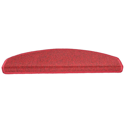 vidaXL Stair mats 15 pcs 65 x 24 x 4 cm Non-Slip Red 4