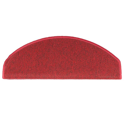 vidaXL Stair mats 15 pcs 65 x 24 x 4 cm Non-Slip Red 6