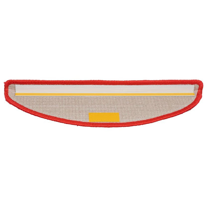 vidaXL Stair Mats 15 pcs 56x17x3 cm Red Half Round 5