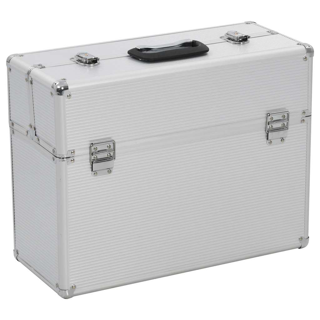vidaXL Tool Case 47x36x20 cm Silver Aluminium 1