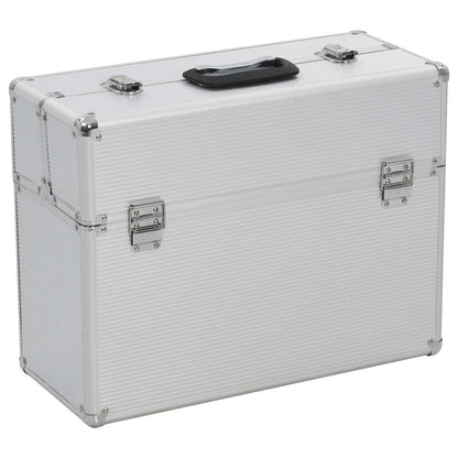 vidaXL Tool Case 47x36x20 cm Silver Aluminium 1