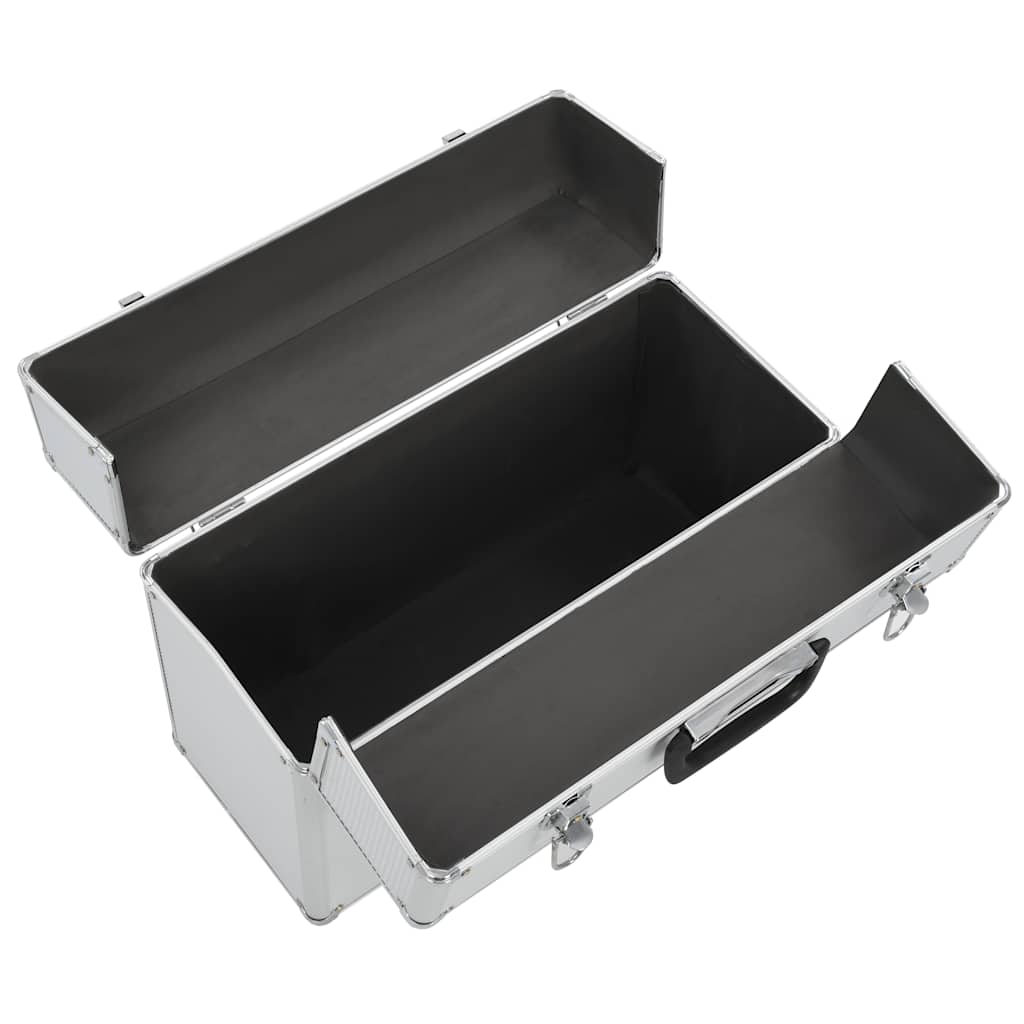 vidaXL Tool Case 47x36x20 cm Silver Aluminium 3
