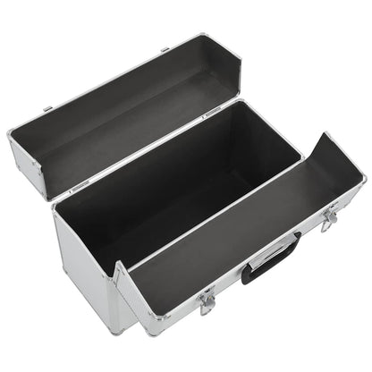vidaXL Tool Case 47x36x20 cm Silver Aluminium 3