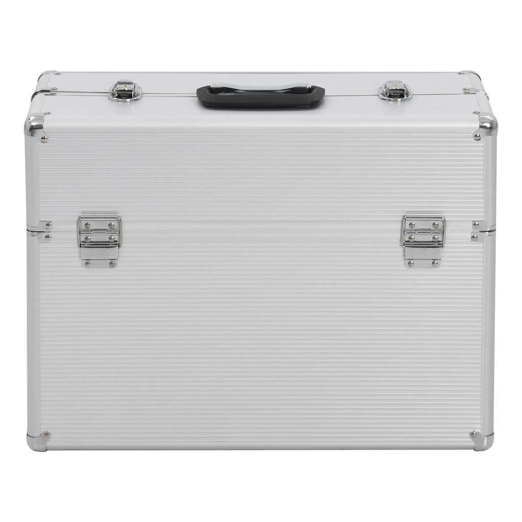 vidaXL Tool Case 47x36x20 cm Silver Aluminium 4