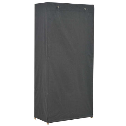 vidaXL Wardrobe | Grey | Cotton 55%, Polyester 45%, Wooden frame | 79x40x170 cm 3