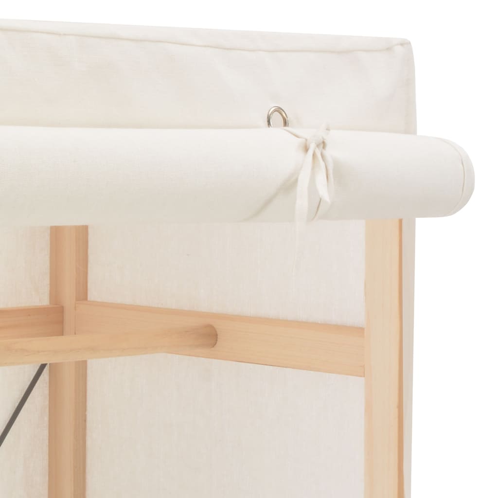 vidaXL Wardrobe | White | Fabric and solid fir wood frame | 79 x 40 x 170 cm 4