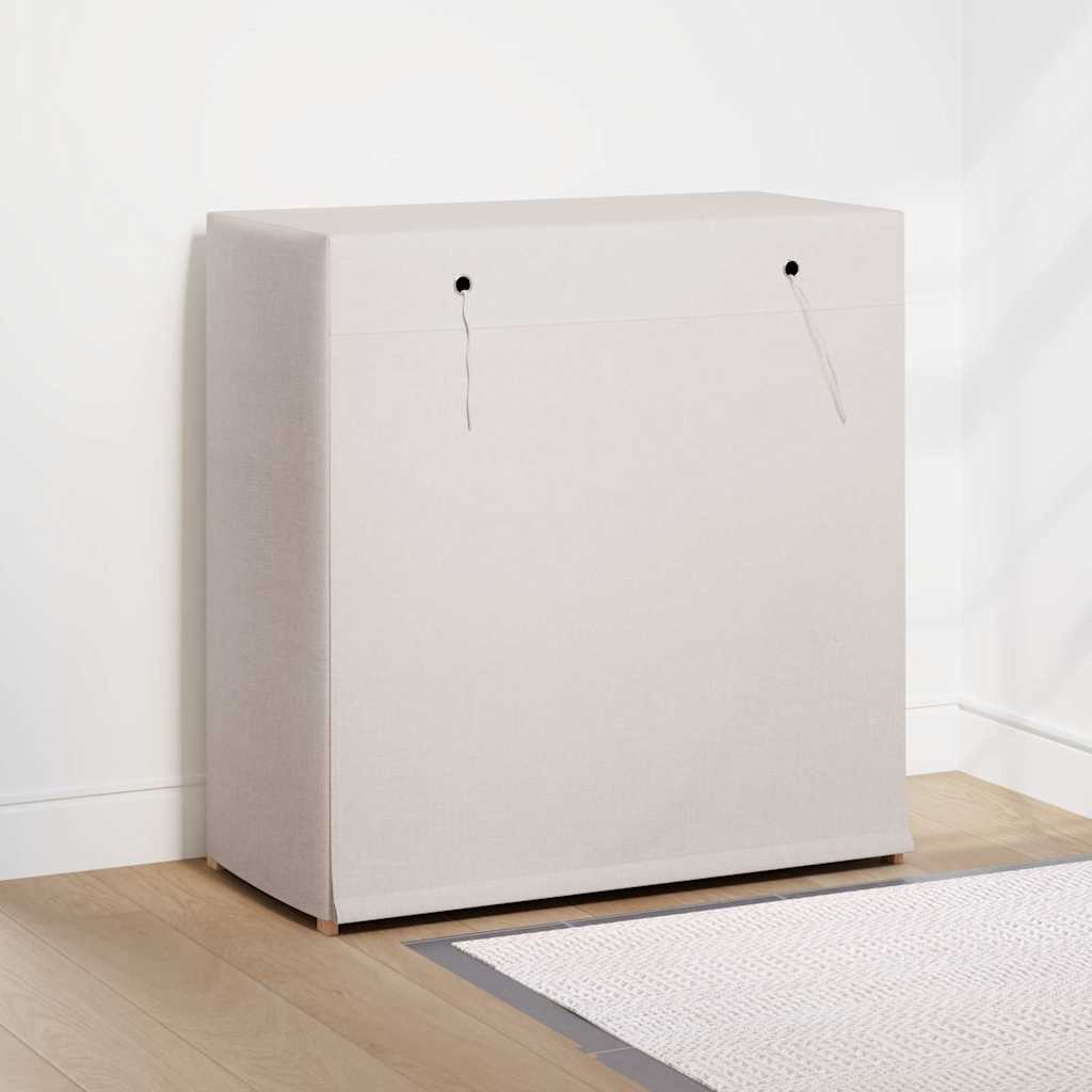 vidaXL Shoe Cabinet | White | Fabric and solid fir wood | Medium | Lightweight 3