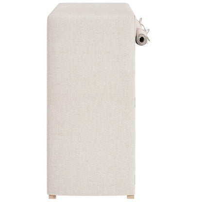 vidaXL Shoe Cabinet | White | Fabric and solid fir wood | Medium | Lightweight 5