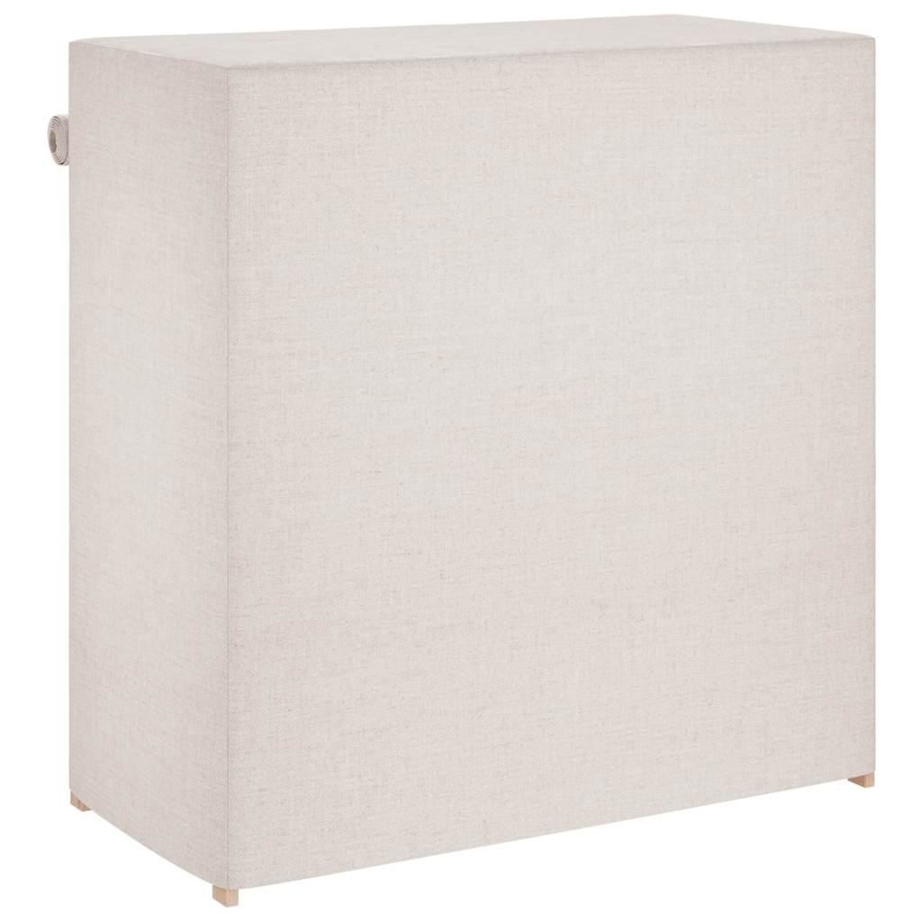 vidaXL Shoe Cabinet | White | Fabric and solid fir wood | Medium | Lightweight 6