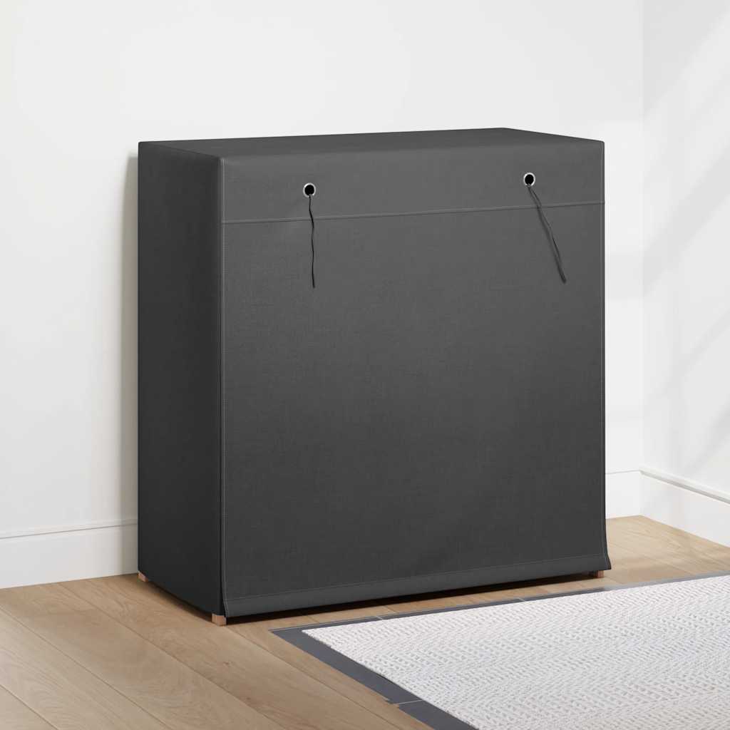 vidaXL Shoe Cabinet | Grey | Fabric and solid fir wood | Medium | Light Weight 3