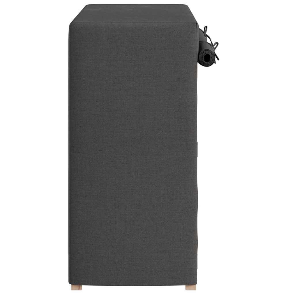 vidaXL Shoe Cabinet | Grey | Fabric and solid fir wood | Medium | Light Weight 5