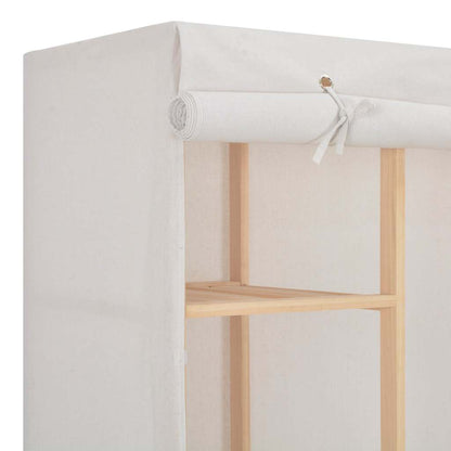 vidaXL Wardrobe | White | Fir wood | 135x40x170 cm | Wardrobe | Rectangular 3