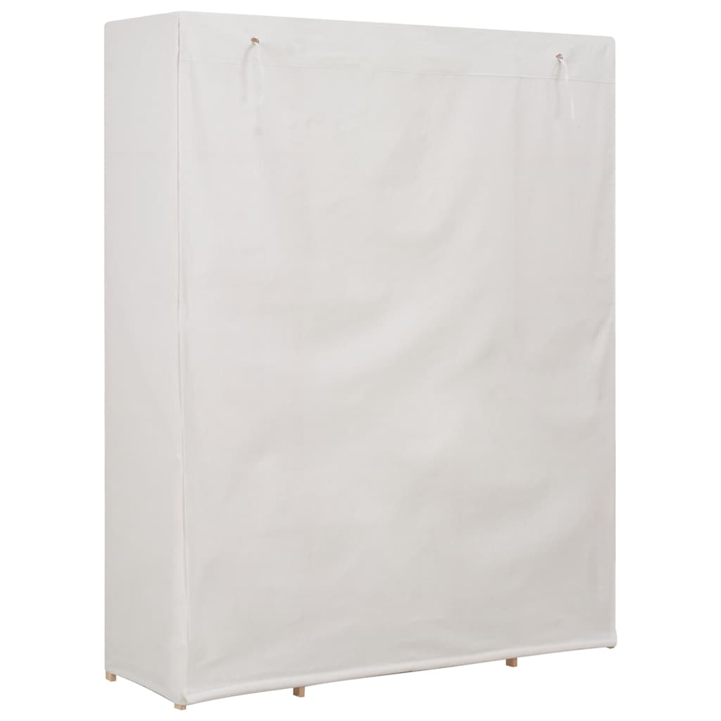 vidaXL Wardrobe | White | Fir wood | 135x40x170 cm | Wardrobe | Rectangular 4