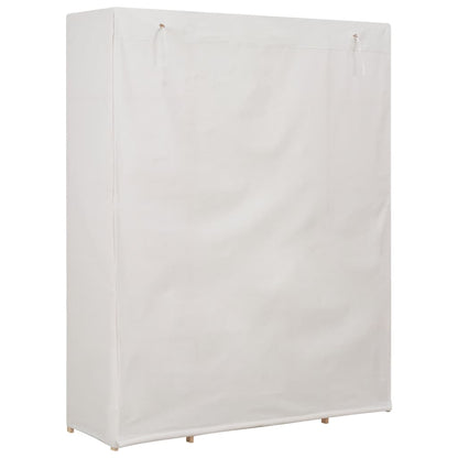vidaXL Wardrobe | White | Fir wood | 135x40x170 cm | Wardrobe | Rectangular 4