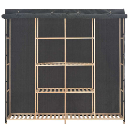 vidaXL Wardrobe | Grey | Cotton | 173 cm x 40 cm x 170 cm | Wardrobe 2