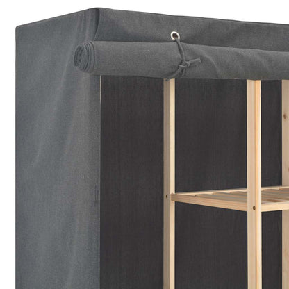 vidaXL Wardrobe | Grey | Cotton | 173 cm x 40 cm x 170 cm | Wardrobe 4