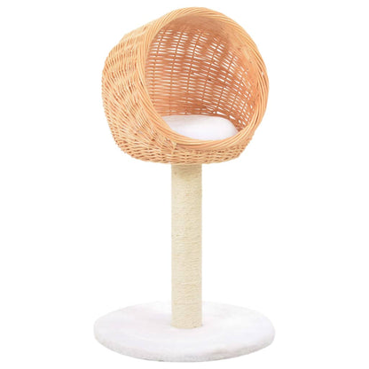 vidaXL Cat Tree | Natural | Willow, Sisal rope, Plush 1