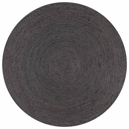 vidaXL Area Rug | Dark grey | Jute | 150 cm Diameter |  Durable  | Area Rug 1