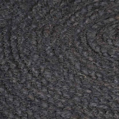 vidaXL Area Rug | Dark grey | Jute | 150 cm Diameter |  Durable  | Area Rug 4
